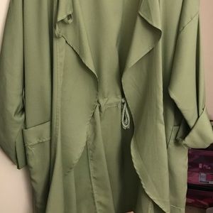 Olive light weight jacket